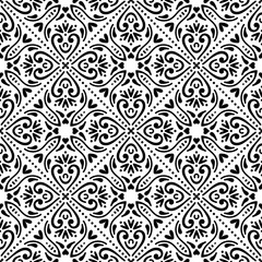 Seamless pattern. Vintage decorative elements