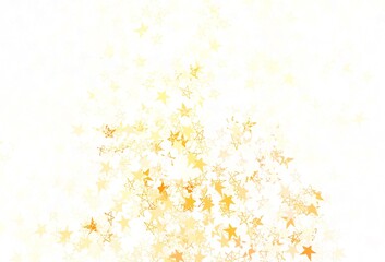 Light Orange vector pattern with christmas stars.