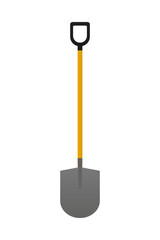 Shovel on a white background - vector illustration