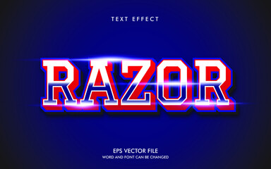 Razor Editable Text Effect