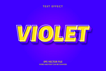 Violet Editable Text Effect