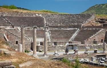 Fototapeta premium Asklepieion und Theater von Bergama, Pergamon, Türkei.