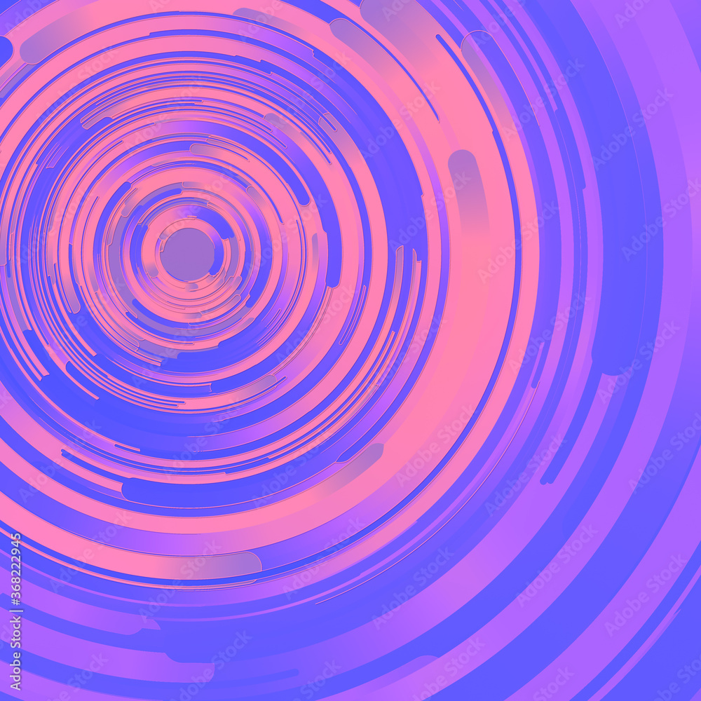 Poster Modern covers design composition with color gradients circles. 3d rendering
