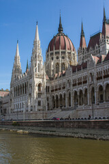 Obraz premium View of the Parliament building in Budapest . Hungary