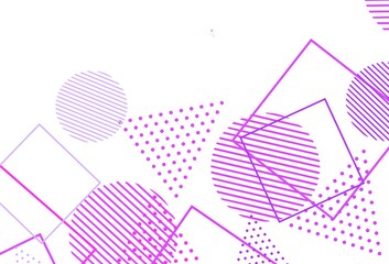 Light Purple, Pink vector texture with poly style with circles, cubes.