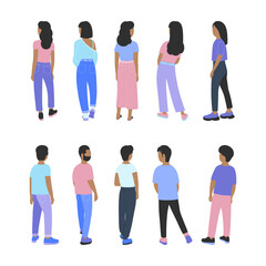 Fototapeta premium Back People
