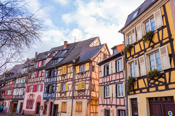 traditional buildings of Colmar - obrazy, fototapety, plakaty