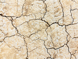 Textured background of dry cracked earth surface. drought in summer