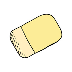 Eraser Hand Drawn Illustration