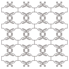 LUXURY DESIGN ORNAMENTS GEOMETRIC AZTECS PATTERN