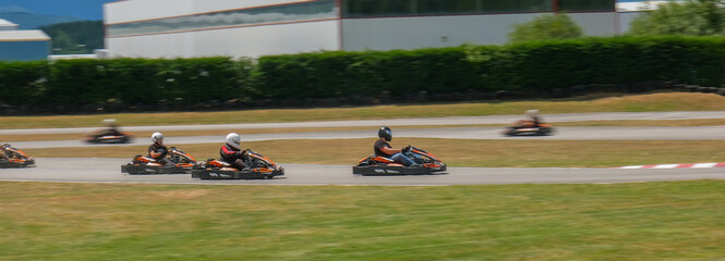 kart race on an approved circuit