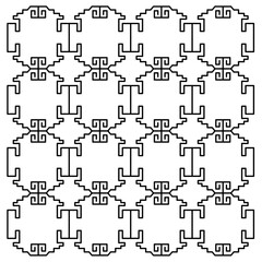 LUXURY DESIGN ORNAMENTS GEOMETRIC AZTECS PATTERN