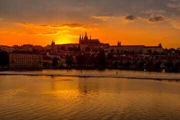 Panorama of old Prague