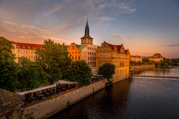 Obraz premium Panorama starej Pragi