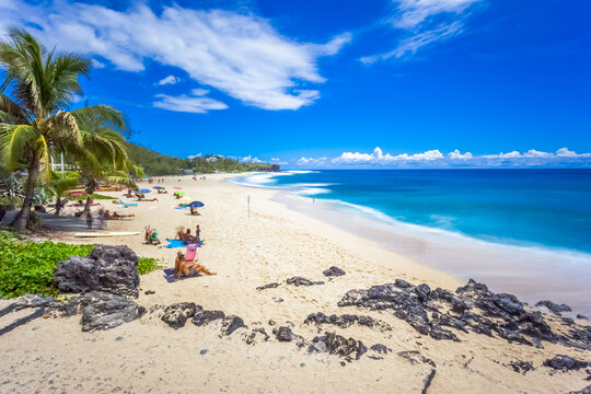 plage de Boucan Canot, Saint-Gilles, &icirc;le de la R&eacute;union 