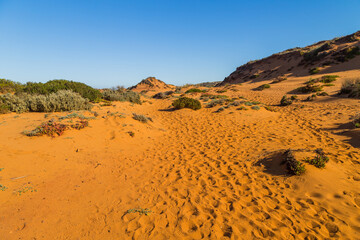 Sandy coast at Alentejo