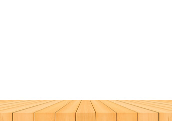 Empty wooden deck table wallpaper background for present product.
