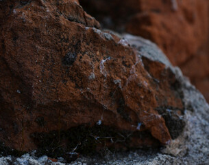 close up of a rock