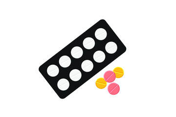 medicine icon. drug icon vector. pill icon