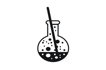 vector illustration of a laboratory flask. test tube icon