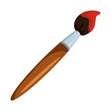 paint brush tool isolated icon
