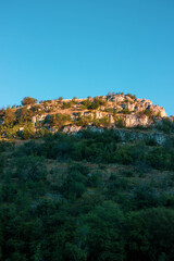 sunset on the mountain