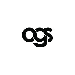 ogs letter original monogram logo design
