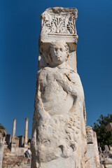 Fototapeta na wymiar The ancient city of Ephesus Selcuk Izmir Turkey. 