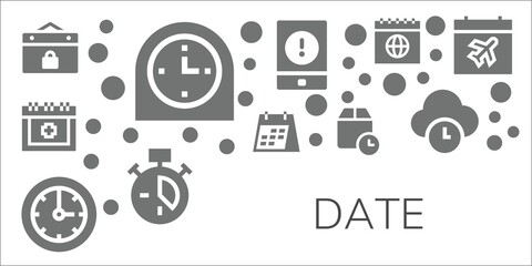date icon set