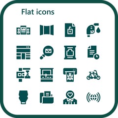 Modern Simple Set of flat Vector filled Icons