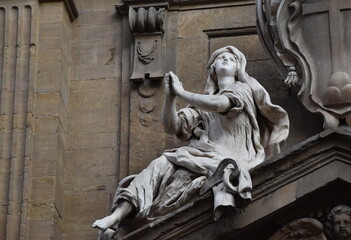 The beautiful angel sculpture in Florence Italy