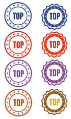Top Anzeichen Banner, icon