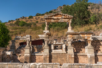 Fototapeta na wymiar The ancient city of Ephesus Selcuk Izmir Turkey. 