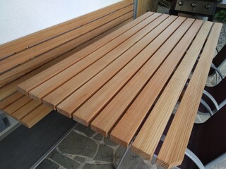 Lärchen Tisch und Bank