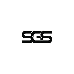 sgs letter original monogram logo design