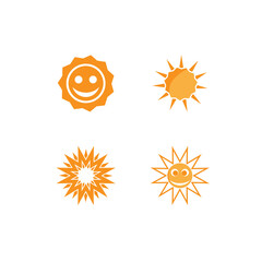 Set Sun Vector illustration Icon