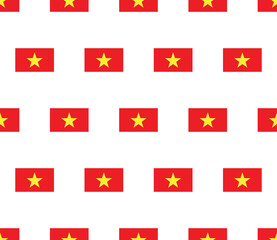 Vietnam flag seamless pattern.  Vietnam flag texture vector 