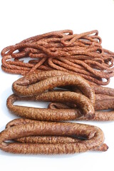 Polnische Wurst. Bauernwurst. Cabanossi.