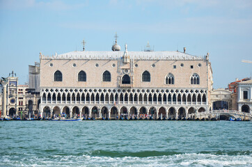 Panorama view of the Venice Palace of the Doge