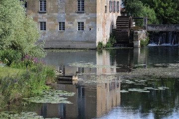 Fototapeta na wymiar Old water mill | STENAY • Meuse department • in the Grand Est region of France