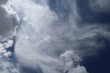 blue sky with clouds