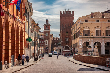Evocative view of the avenue that leads to the historic center of Ferrara 5