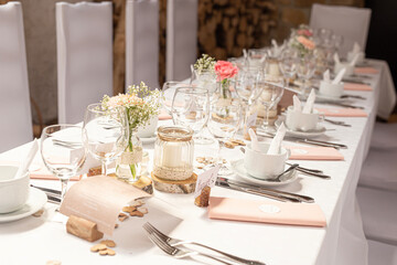 table decoration for wedding celebration