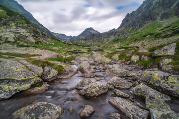 Pleso nad Skokom, the lake above Skok waterfall in High Tatras w © Zoltan