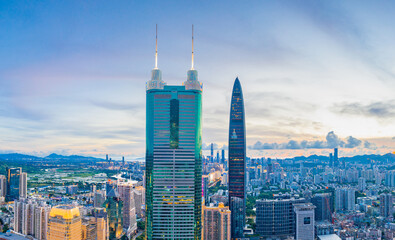 Obraz premium City Scenery of Shenzhen City, Guangdong Province, China