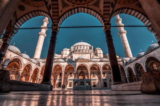 Suleymaniye Mosque, located on the Third Hill of Istanbul