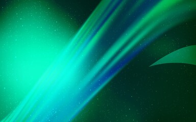 Light Green vector background with astronomical stars. Shining colored illustration with bright astronomical stars. Smart design for your business advert.