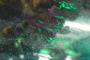 Neon lights at funfair