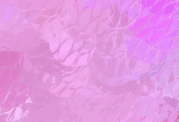 Fototapeta premium Light Pink vector backdrop with memphis shapes.