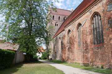 Naklejka premium Kirche St. Marien historischer Stadtkern Angermünde